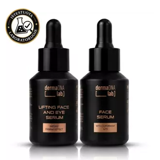 Liftinguojantis serumų rinkinys su aktyviuoju HTAC Booster® kompleksu I Profesionalus veido SPA namuose